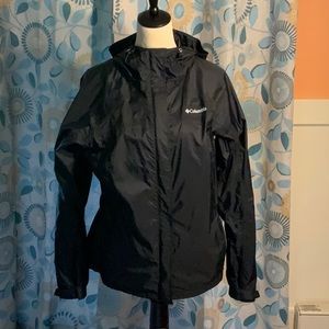 Raincoat/light coat, Columbia, Black